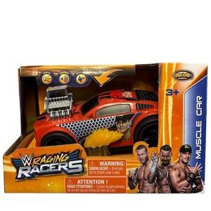 W Raging Racers Muscle Car WWE NIB Ages 3+ Lights, Sounds, Motion  NKOK 2014‎